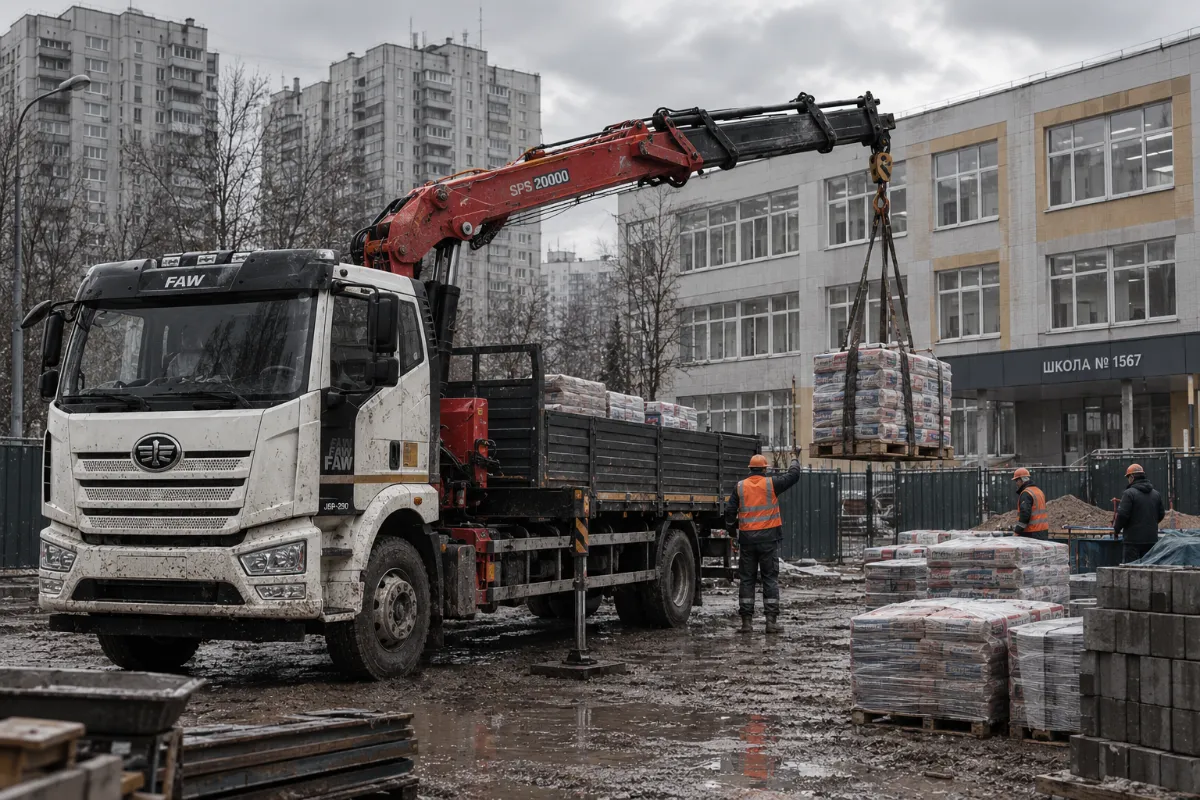 Аренда манипулятора в Москве и Московской области